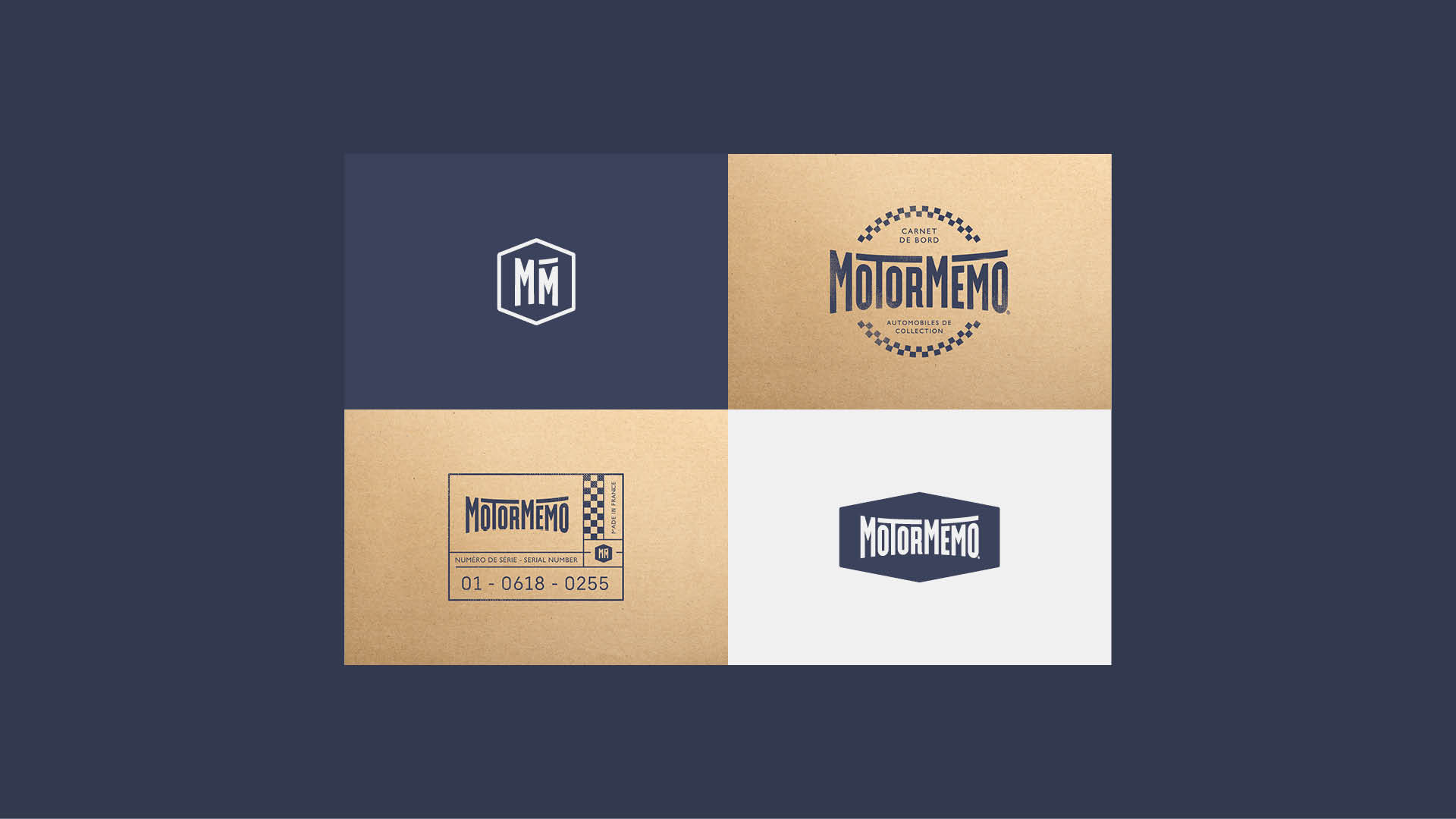 Branding / identité visuelle de la marque MotorMemo