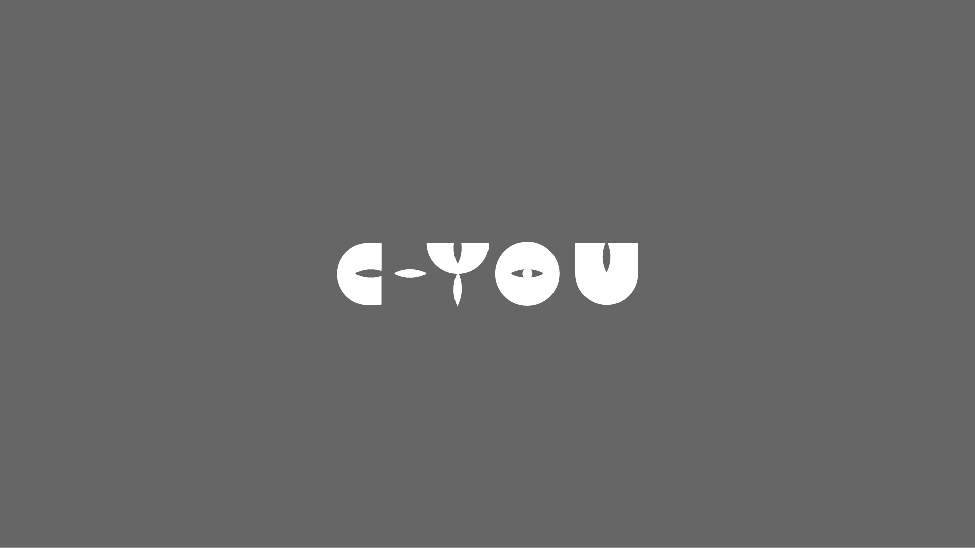 Design graphique du logo typographique C-You
