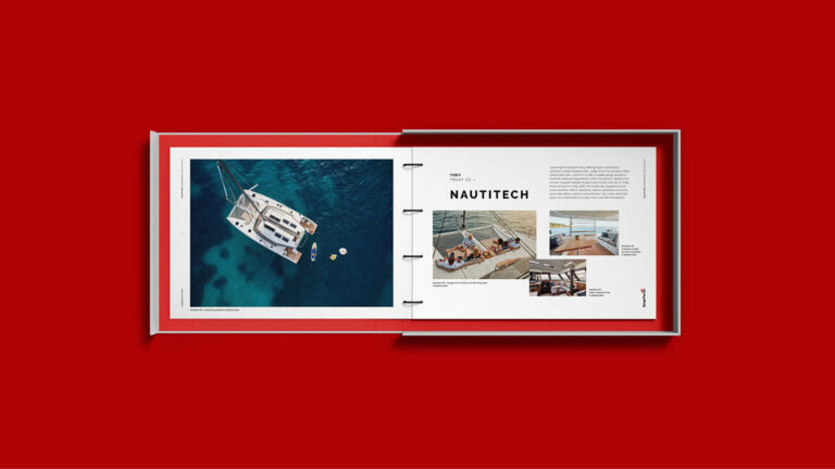 Yachting design book for Serge Ferrari